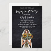 Eucalyptus herfst verlovingsfeest uitnodigingen (Voorkant / Achterkant)