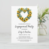 Eucalyptus herfst verlovingsfeest uitnodigingen (Staand voorkant)