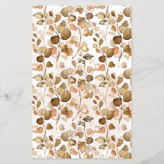 Eucalyptus Herfst Waar was haar Vrijgezellenfeest? Flyer (Achterkant)