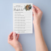 Eucalyptus Hoe goed ken je de bride game-kaart? Flyer (Hand)