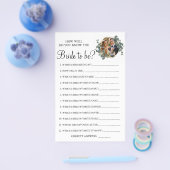 Eucalyptus Hoe goed ken je de bride game-kaart? Flyer (Enkel)