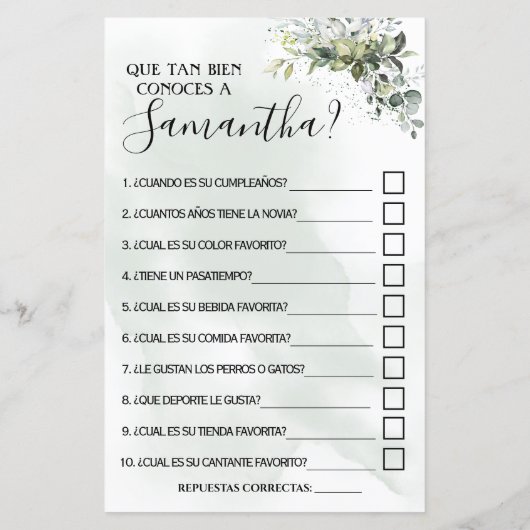 Eucalyptus Hoe goed ken je tweetalige game? (Achterkant)