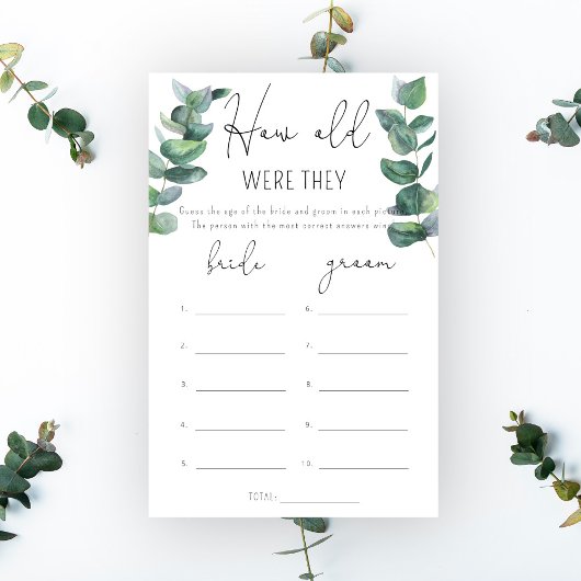 Eucalyptus Hoe oud waren de bruidspellen?