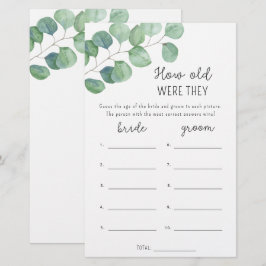 Eucalyptus Hoe oud waren ze bruidsspel