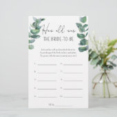 Eucalyptus - Hoe oud was de bruid? (Staand voorkant)