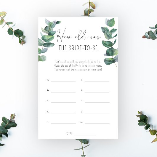 Eucalyptus - Hoe oud was de bruid?