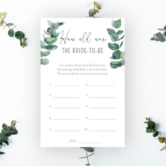 Eucalyptus - Hoe oud was de bruid? (Creator heeft geüpload)