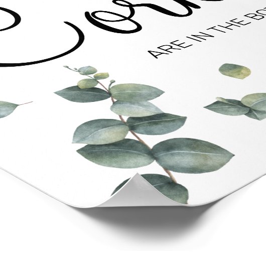 Eucalyptus Hoeveel corks vrijgezellenfeest game si Poster (Hoek)