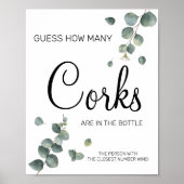 Eucalyptus Hoeveel corks vrijgezellenfeest game si Poster (Voorkant)