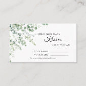 Eucalyptus Hoeveel Kissers tonen een gamekaart Plaatskaartje (Voorkant)