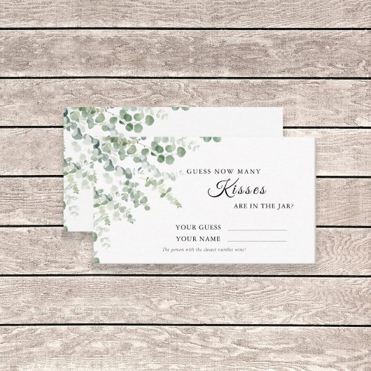 Eucalyptus Hoeveel Kissers tonen een gamekaart Plaatskaartje