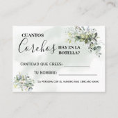 Eucalyptus Hoeveel kurken zijn er met een tweetali Plaatskaartje (Achterkant)