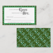 Eucalyptus Hoeveel kusjes voor mevrouw ShowerGame  Plaatskaartje (Voorkant / Achterkant)