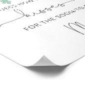 Eucalyptus hoeveel kussen bruidsfeest spel poster (Hoek)