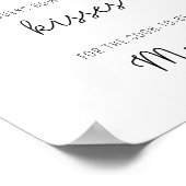 Eucalyptus - Hoeveel kussen bruidsfeest spel Poster (Hoek)