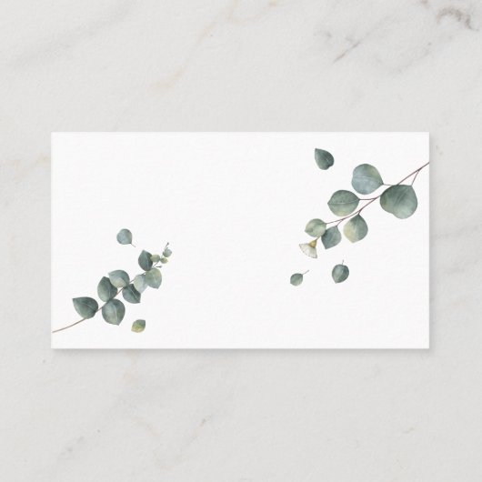 Eucalyptus Hoeveel kussen Vrijgezellenfeest kaarts Plaatskaartje (Achterkant)