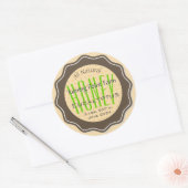Eucalyptus Honey Jar Labels Gepersonaliseerd (Envelop)
