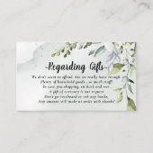 Eucalyptus Honeymoon Money in plaats van Gifts Kaa Informatiekaartje (Voorkant)