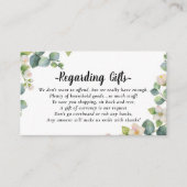 Eucalyptus Honeymoon Weddenschap goed Informatiekaartje (Voorkant)