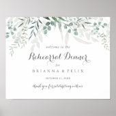 Eucalyptus Horizontale repetitie Welkomstwoord Poster (Voorkant)