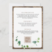 Eucalyptus hout kruis alles in één katholieke brui kaart (Achterkant)