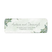 Eucalyptus Huwelijk Retouradres Labels 1001 (Voorkant)