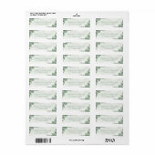 Eucalyptus Huwelijk Retouradres Labels 1001 (Full Sheet)