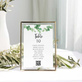 Eucalyptus Huwelijks Zitplaats Chart QR Code