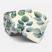 Eucalyptus Huwelijksdas Stropdas (Opgerold)