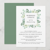 Eucalyptus Huwelijksfeest Afslanken Update Aankondiging (Voorkant / Achterkant)
