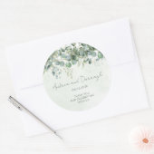 Eucalyptus Huwelijksgunst Label Sticker 1001A (Envelop)