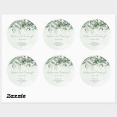 Eucalyptus Huwelijksgunst Label Sticker 1001A (Vel)