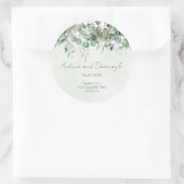 Eucalyptus Huwelijksgunst Label Sticker 1001A (Tas)