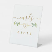 Eucalyptus Huwelijkskaarten en Cadeaus Voetstuk Bo Reclamebord Met Voetstuk (Voorkant)