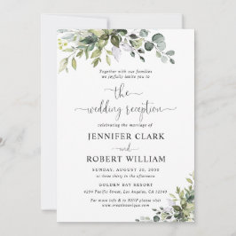 Eucalyptus Huwelijksreceptie Uitnodiging