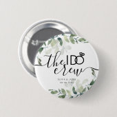 Eucalyptus I Do Creative Bridal Party Ronde Button 5,7 Cm (Voorkant /achterkant)