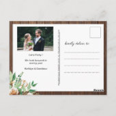 Eucalyptus I DO foto Crawfish Boil Party nodigt ui Briefkaart (Achterkant)