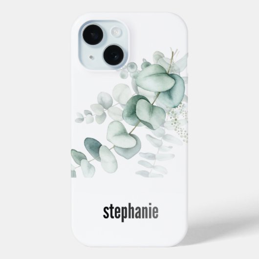 eucalyptus i phone slim hoesje (Achterkant)