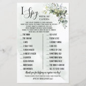 Eucalyptus I Spy huwelijksreceptie tweetalig spel (Voorkant)