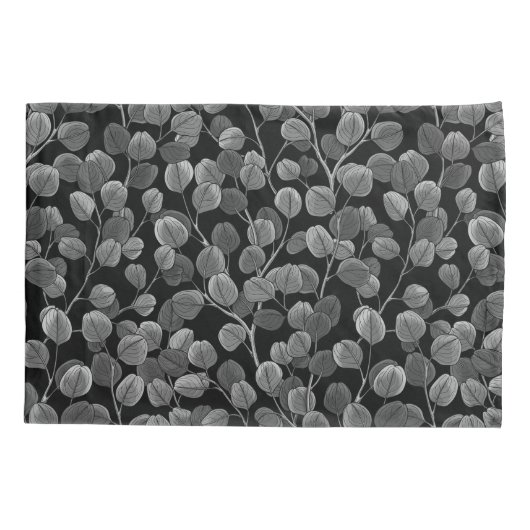 Eucalyptus in grijs kussensloop (Achterkant-Links)