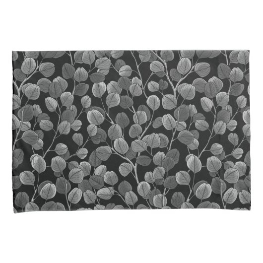 Eucalyptus in grijs kussensloop (Voorkant-Rechts)