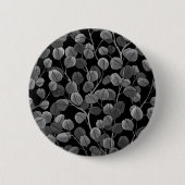 Eucalyptus in grijs ronde button 5,7 cm (Voorkant)