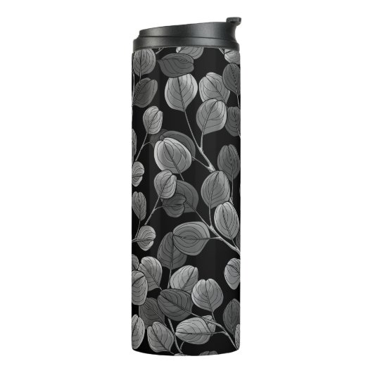 Eucalyptus in grijs thermosbeker (Gedraaid links)