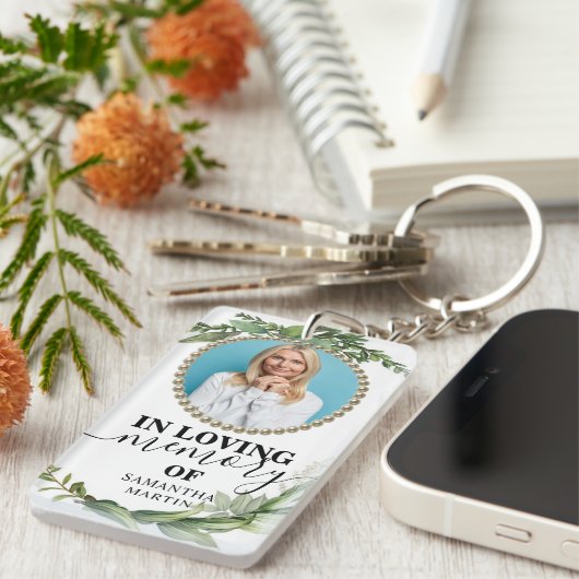 Eucalyptus in het liefdevolle geheugen Sleutelhang Sleutelhanger (Voorkant Rechts)