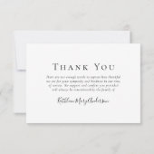 Eucalyptus in het liefhebben van geheugenfotosympa bedankkaart (Achterkant)