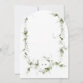 Eucalyptus Ingelijste Krans Monogram Trouwboog Kaart (Achterkant)