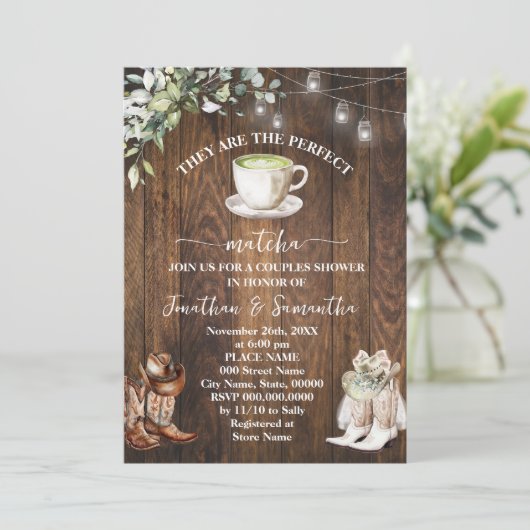 Eucalyptus is het perfecte Matcha Western Kaart (Staand voorkant)