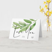 Eucalyptus Jubileum cadeau voor man die van je hou Kaart (Gele Bloem)