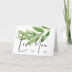 Eucalyptus Jubileum cadeau voor man die van je hou Kaart