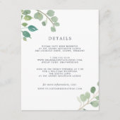 Eucalyptus | Kaart gastgegevens (Voorkant)